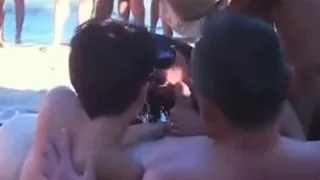 Sensational Public Nudist Orgy