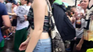 Voyeur outdoor action