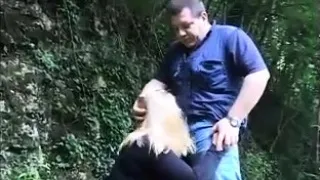 Blonde Hungarian amateur public blowjob and fuck