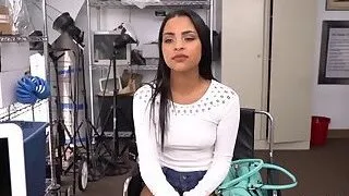 Latina with small tits gets her coochie defenestrated by directors cock