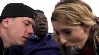 Hot milf cuckold interracial with cumshot