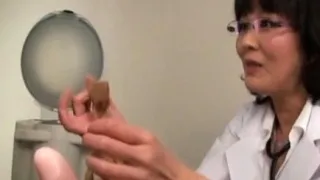 Slutty nurse plays along man's impure desires in asian bdsm