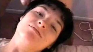 Blowjob with facial on small tit cutie