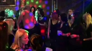Wild cheeks in club drilled and sucked strip dancers cock