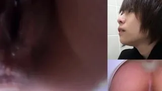 Japanese babes filmed pee