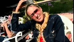 Tight as hell bimbo gets wrecked on the end of a huge black cock