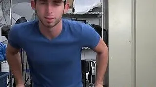 Cute stud gets his asshole destroyed by horny directors big black cock