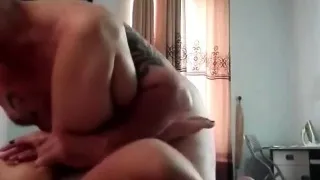 Fat dude fucks  hot asian chick