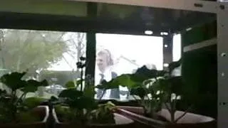 French school girl and the old man in his shed