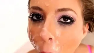 DOUBLE CUM ON FACE FACIAL COMPILATION PART 2
