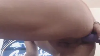 Hot Blonde Babe Dildoing Pussy on Cam