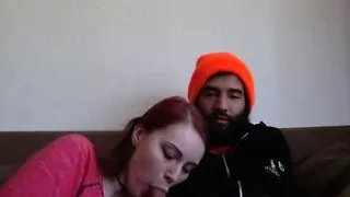 Amateur young wife takes huge dick on cam