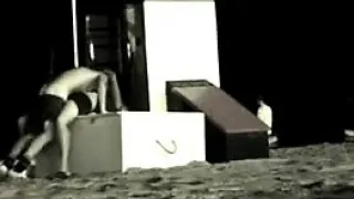 Young amateur couple have regular sex on the beach