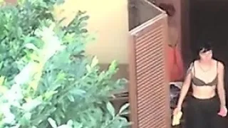 Voyeur outdoor action