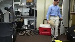 Stud and director have hot anal sex during job interview at office