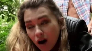 Big ass Czech babe screwed in the woods for some money