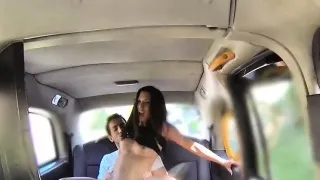 Fake Taxi tall Spanish beauty fucks her bf in the back