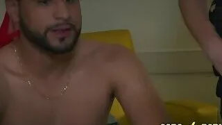 TWO rough UNIFORMED fems control strong big-dicked CROOK