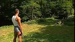 Horny muscular lumberjacks get into an ass-pounding foursome