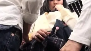 Hottie with moist pussy gets a perverted public sex session