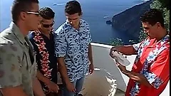 Lusty muscular gay Romeos have a fuck fest on their honeymoon