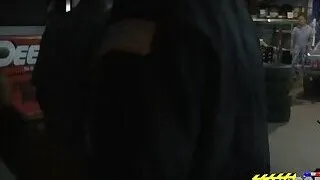 TALL shredded FUGITIVE has interracial HARDCORE sex with cops