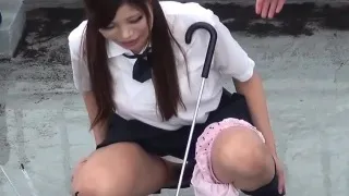 Naughty students peeing