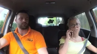 Big tits blonde Barbie Sins gets her pussy ripped in the car