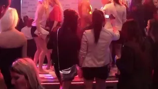 Club girls go wild with big rods