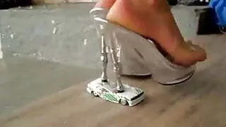 Very sexy high heels crushing toy