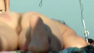 Voyeur Nude Beach Babe Close-Up Back And Front Pussy
