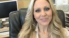 Check out blonde MILFs interview then switch it up with a sexy brunette