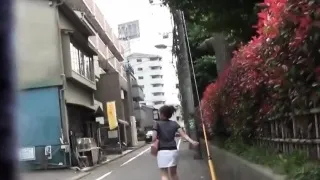 Hot asian pees in alley