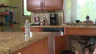 Teen babe cocksucking older plumber