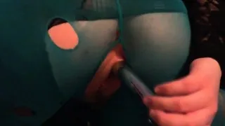 Oops I masturbate in ripped stockings