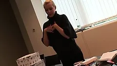 The marvelous blonde Sophie absolutely loved every present that she got