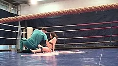 Ready for another sensuous fight, Tiffany Doll and Mandi Dee step into the ring