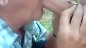 Hot old Daddy blow and cum in the forest