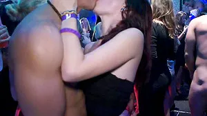 wild group sex and a blowjob are fabulous at the night club