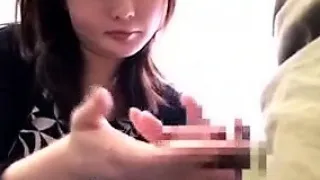 Adorable Asian girls bringing hard sticks to orgasm with th