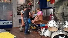 Rocco has a couple of bitches getting naked and posing on camera