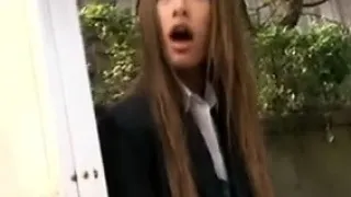 Two sexy Japanese babes getting used by horny boys in a pub