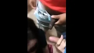 Party Slut, Suck 3 Cocks In Club Toilet