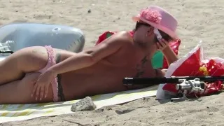 Big Boobs Amateur Beach MILFs - Topless Voyeur Beach Video
