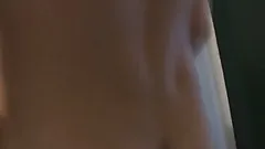 Tattooed skank wants it so bad that she bends herself over a desk