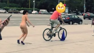 Hidden Cam Captures Jeny Getting Stripped in Public