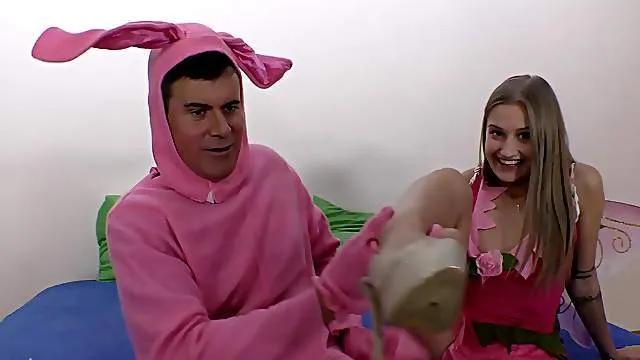 Kinky costume sex play with the step daddy