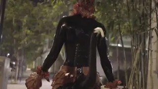 Hot pornstar latex and cumshot