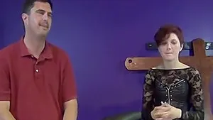 Older guy is quite experienced when it comes to pegging but this is his first time on camera!