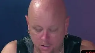 Gaping BDSM slave fisted on all fours